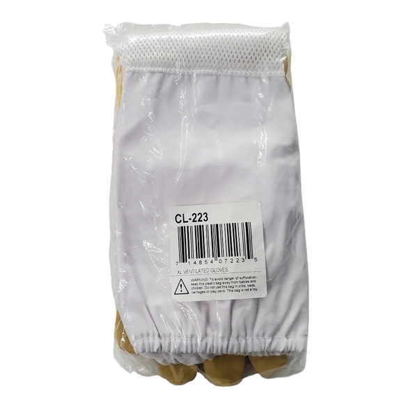 NEW Ventilated Gloves Professional Beekeeping Leather/ Long/Durable Size XL - Picture 2 of 9